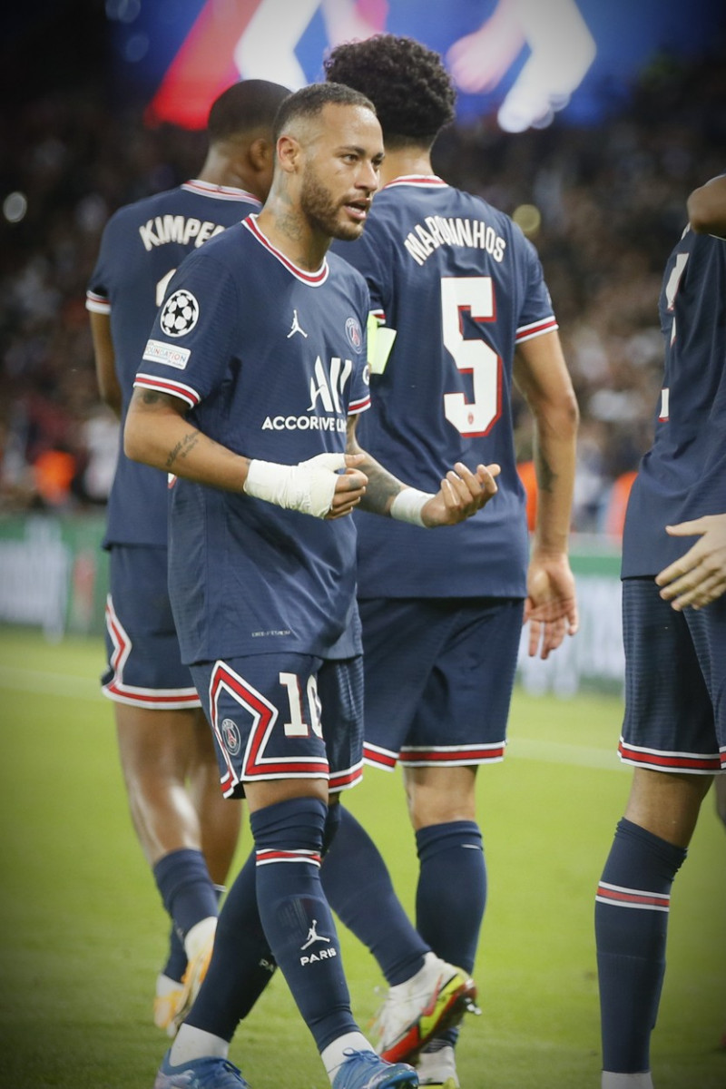 PSG wining against Manchester City in Parc de Princes, Champions league UEFA, Paris, France - 28 Sep 2021