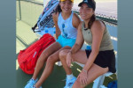 Gabriela Ruse, alături de Emma Răducanu, la Indian Wells / Foto: Instagram@gabrielaruse