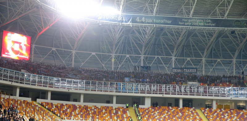 Turkish super league match between Yeni Malatyaspor and Trabzonspor