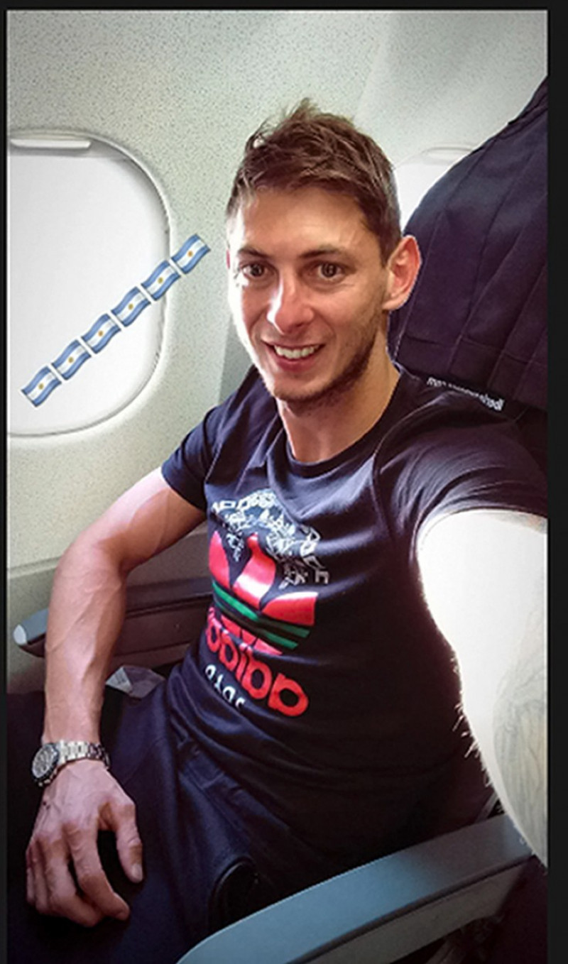 Emiliano Sala on board missing plane over the English Channel - 22 Jan 2019