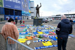 Tributes to footballer Emiliano Sala after plane goes missing, Cardiff City Stadium, Wales, UK - 23 Jan 2019