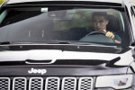 Cristiano Ronaldo of Juventus FC leaves by Jeep car the