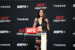 Las Vegas, USA. 23rd July, 2021. Las Vegas, NV - JULY 23:Diana Belbita steps on the scale for the official weigh-ins during UFC Fight Night Vegas 32 - Weigh-in at UFC APEX on July 23, 2021 in Las Vegas, NV, United States. (Photo by Louis Grasse/PxImages)
