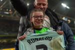CRISTIANO RONALDO gives his shirt to young Addison Whelan after the FIFA World Cup 2022 Group A Qualifying match between Republic of Ireland and Portugal, Aviva stadium, Dublin, Ireland, 11.11.2021