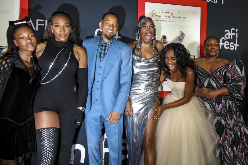 The AFI Fest premiere of King Richard, starring Will Smith, as Richard Williams, father of Venus and Serena Willaims, tennis champions, Tcl Chinese Theatre, Hollywood, California, United States - 14 Nov 2021