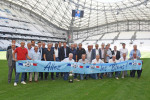 L'équipe de France de football de 1984 rend hommage ŕ Michel Hidalgo ŕ l'Orange Vélodrome ŕ Marseille