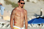 *EXCLUSIVE* *WEB MUST CALL FOR PRICING* Swedish professional footballer Zlatan Ibrahimović on holiday in Formentera with family and friends.