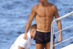 Cristiano Ronaldo Flaunts His Chiselled Torso As He Shows Off His Diving Skills During Idyllic St Tropez Getaway