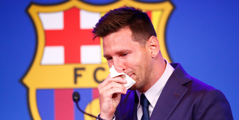 Lionel Messi, la ultima conferință de presă la Barcelona / Foto: Getty Images
