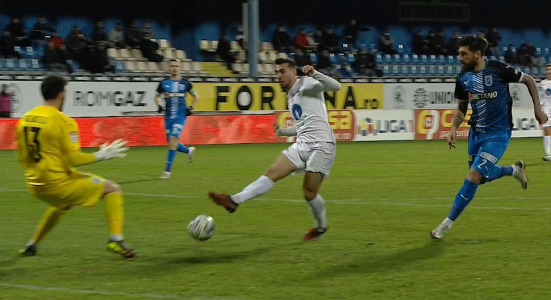Paul Papp, gafă în Gaz Metan - Universitatea Craiova / Foto: Captură Digi Sport