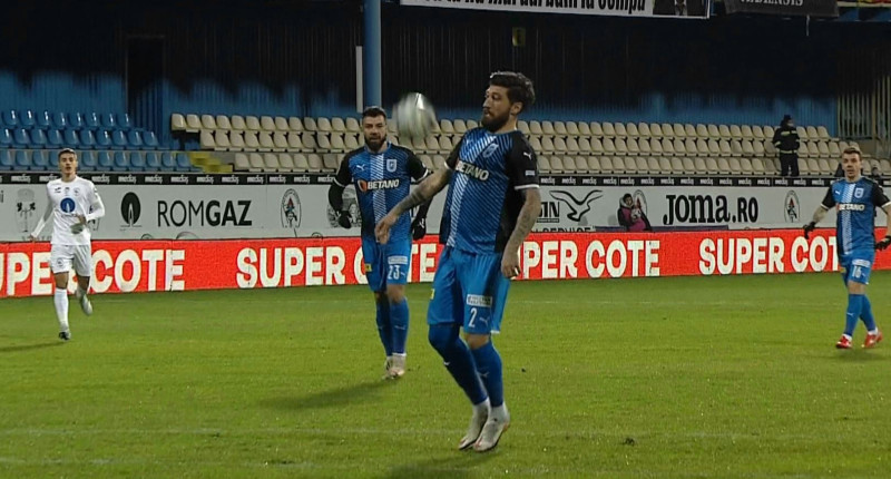 Paul Papp, gafă în Gaz Metan - Universitatea Craiova / Foto: Captură Digi Sport