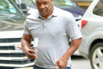 EXCLUSIVE: Mike Tyson And His Wife Lakiha Spicer Check Into Their Hotel In New York City