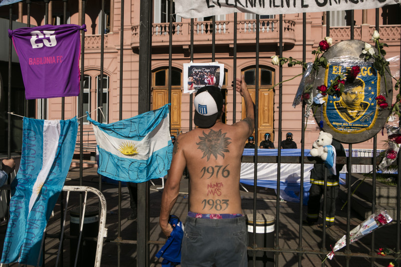 Argentinians Hold Massive Funeral For Diego Maradona
