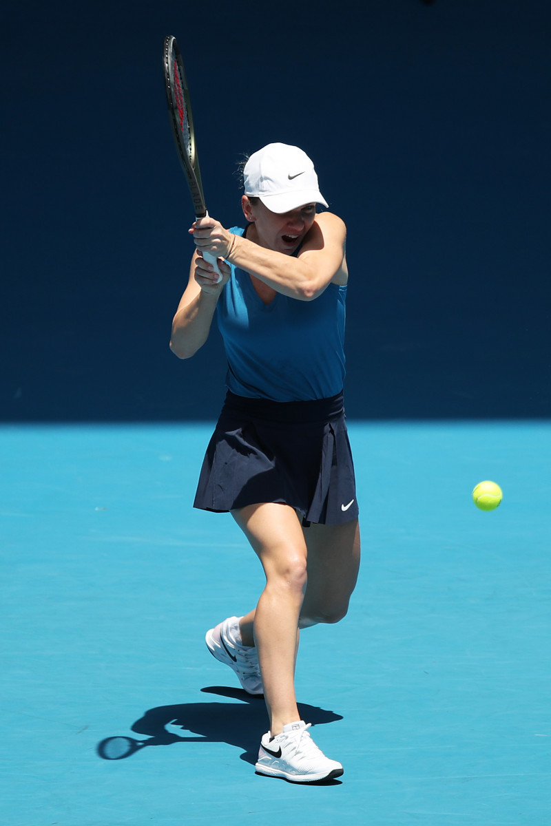 Simona Halep, în meciul cu Gabriela Ruse de la Melbourne Summer Set 1 / Foto: Getty Images