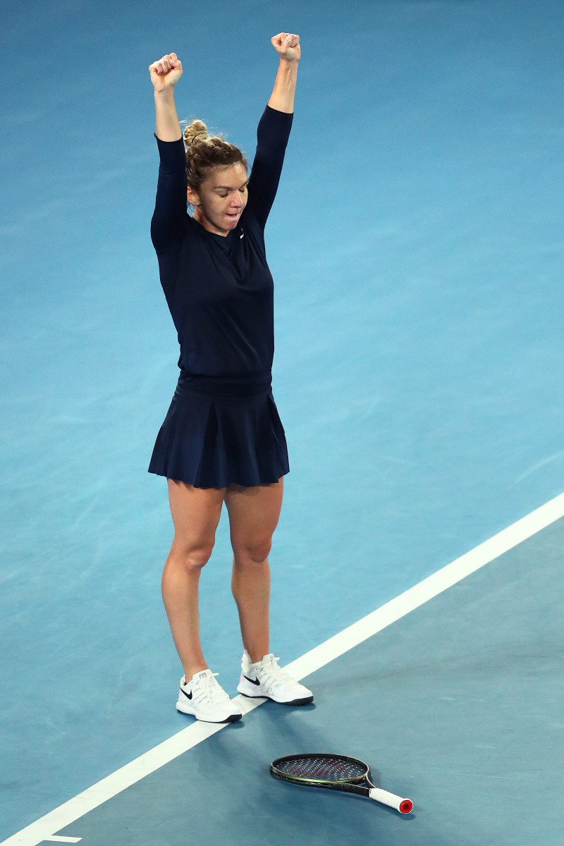 Simona Halep, după meciul cu Viktorija Golubic / Foto: Getty Images