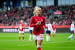 Viborg, Denmark. 21st Oct, 2021. Sofie Svava (23) of Denmark seen during the Women's World Cup Qualifier between Denmark and Bosnia and Herzegovina at Viborg Stadion in Viborg. (Photo Credit: Gonzales Photo/Alamy Live News