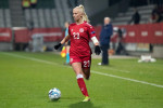 Viborg, Denmark. 30th Nov, 2021. Sofie Svava (23) of Denmark seen during the Women's World Cup Qualifier between Denmark and Russia at Viborg Stadion in Viborg. (Photo Credit: Gonzales Photo/Alamy Live News