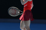 Simona Halep, în meciul cu Alize Cornet / Foto: Profimedia