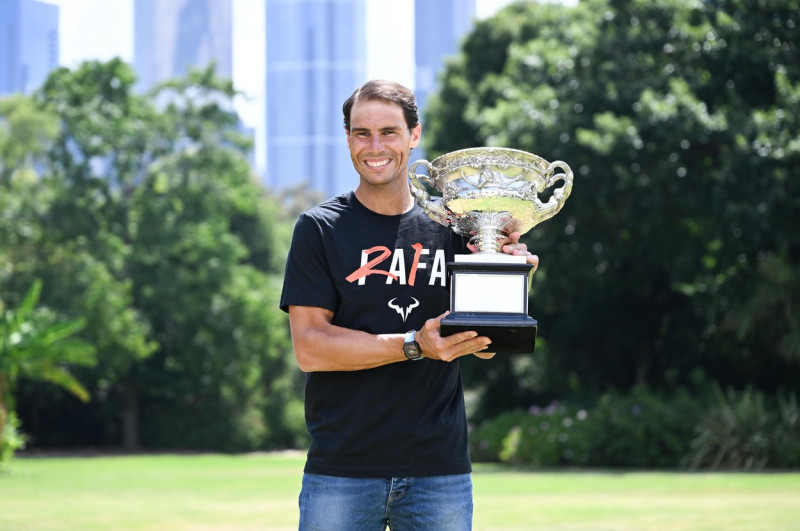 Tennis Rafael Nadal Trophy Photocall, Melbourne, USA - 31 Jan 2022