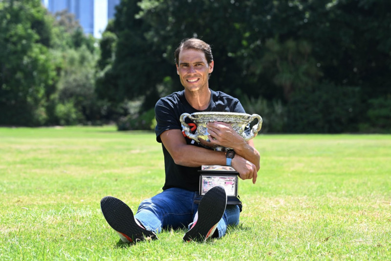 Tennis Rafael Nadal Trophy Photocall, Melbourne, USA - 31 Jan 2022