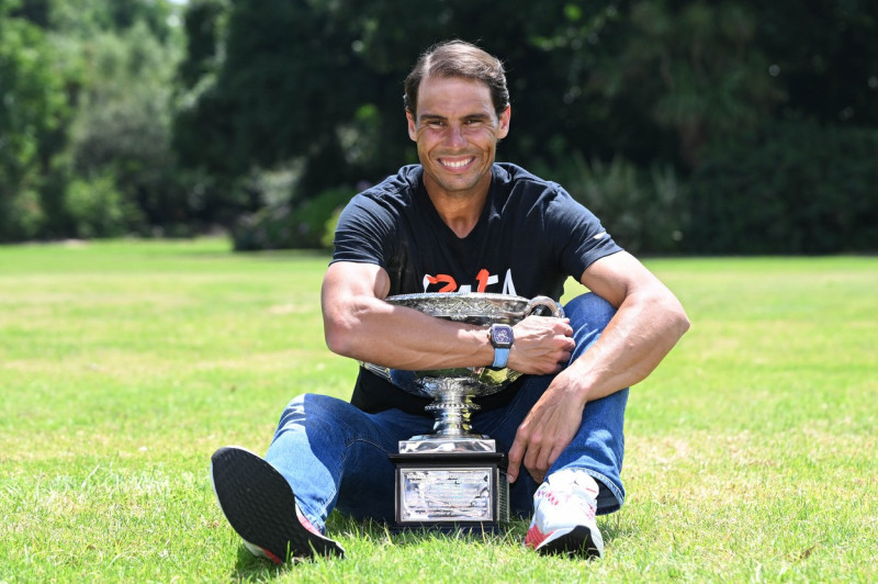 Tennis Rafael Nadal Trophy Photocall, Melbourne, USA - 31 Jan 2022