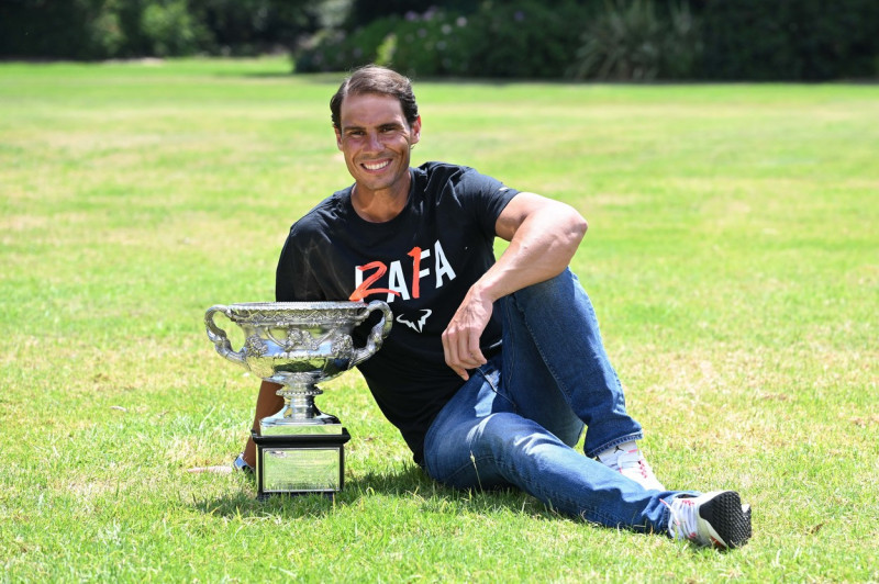 Tennis Rafael Nadal Trophy Photocall, Melbourne, USA - 31 Jan 2022