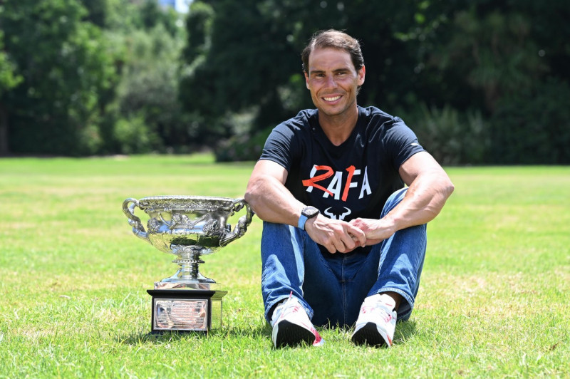Tennis Rafael Nadal Trophy Photocall, Melbourne, USA - 31 Jan 2022