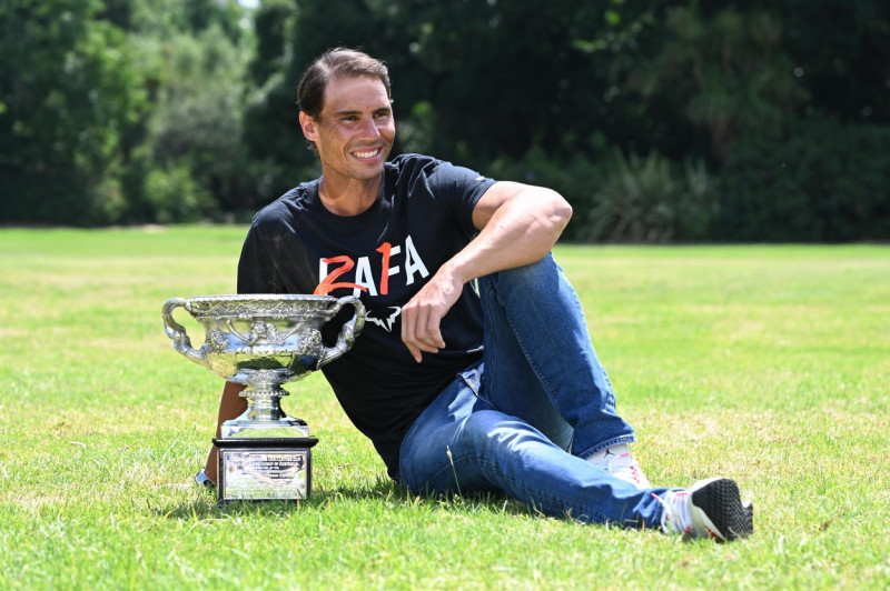 Tennis Rafael Nadal Trophy Photocall, Melbourne, USA - 31 Jan 2022