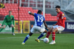 Swindon, UK. 14th Dec, 2019. SWINDON, ENGLAND - DECEMBER 14TH Desire Segbe Azankpo of Oldham Athletic in action during the Sky Bet League 2 match between Swindon Town and Oldham Athletic at the County Ground, Swindon on Saturday 14th December 2019. (Credi