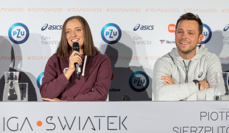 Iga Swiatek Training &amp; press cenference, Warszawa, Poland - 30 Nov 2021