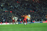 Gheorge Hagi of Galatasaray scores a penalty