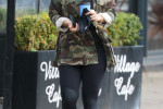 Coleen Rooney Grabs Coffee In Alderley Edge This Morning Wearing A Military Style Jacket