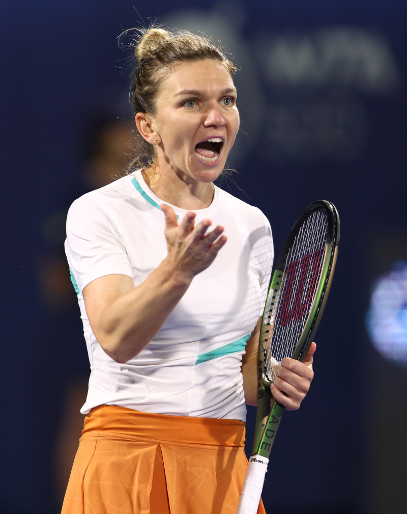 Simona Halep, la Dubai / Foto: Getty Images