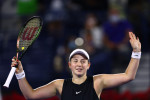 Jelena Ostapenko, după victoria cu Simona Halep / Foto: Getty Images