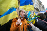 Ukrainian Citizens Protest In Paris, France - 24 Feb 2022