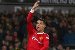 Cristiano Ronaldo of Manchester United celebrates after scoring a goal to make it 1-0 - Norwich City v Manchester United, Premier League, Carrow Road, Norwich, UK - 11th December 2021Editorial Use Only - DataCo restrictions apply