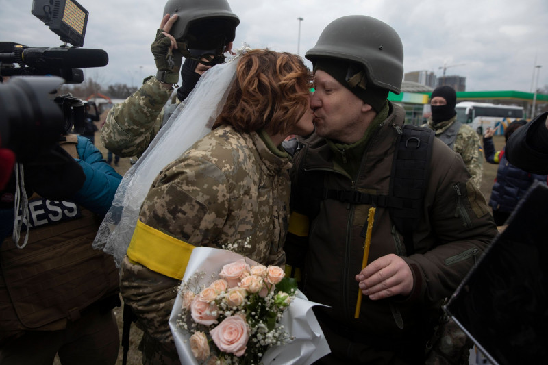 Territorial Defense Force Couple Wedding