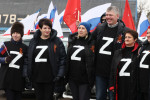 Litera Z, simbolul susținătorilor lui Vladimir Putin / Foto: Profimedia