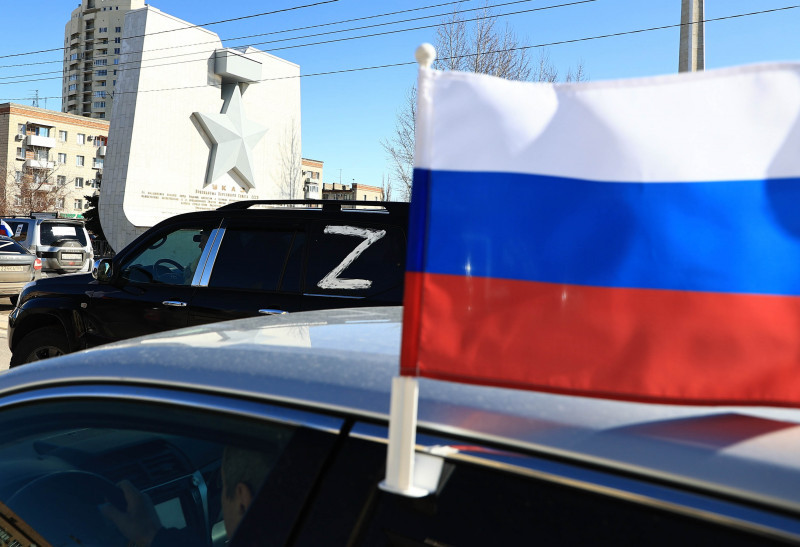Litera Z, simbolul susținătorilor lui Vladimir Putin / Foto: Profimedia