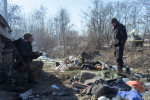 Russian Armored Vehicle Captured By Ukrainian Soldiers, Brovary, Kyiv, Ukraine - 10 Mar 2022