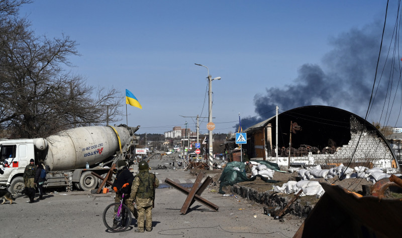 Urmările atacurilor rusești de lângă Kiev / Foto: Profimedia