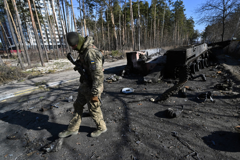Urmările atacurilor rusești de lângă Kiev / Foto: Profimedia