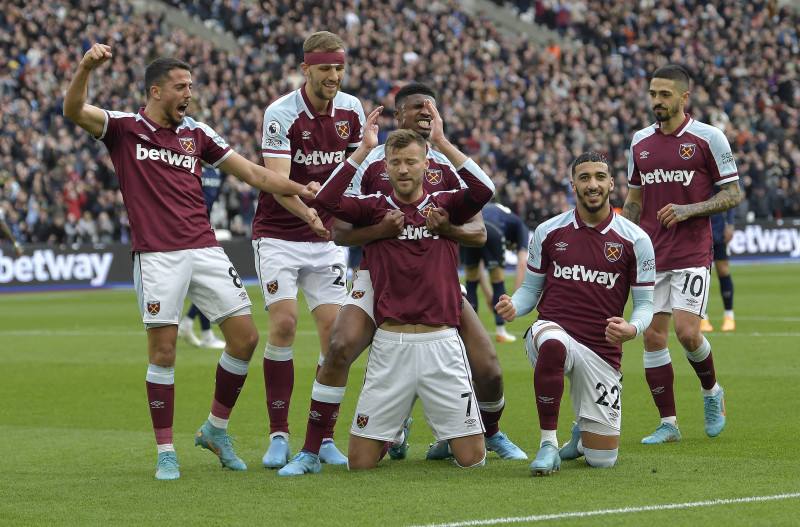 Andriy Yarmolenko, după golul marcat în West Ham - Aston Villa / Foto: Profimedia