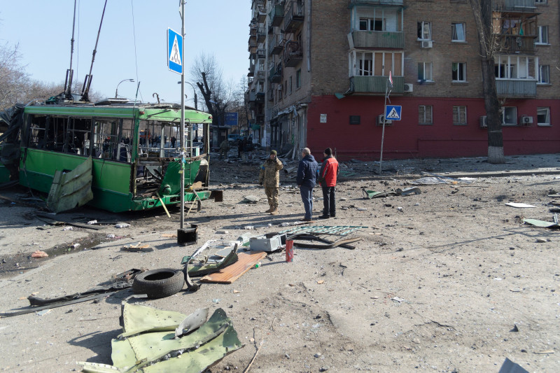 Russian Shelling In Central Kyiv, Ukraine - 14 Mar 2022