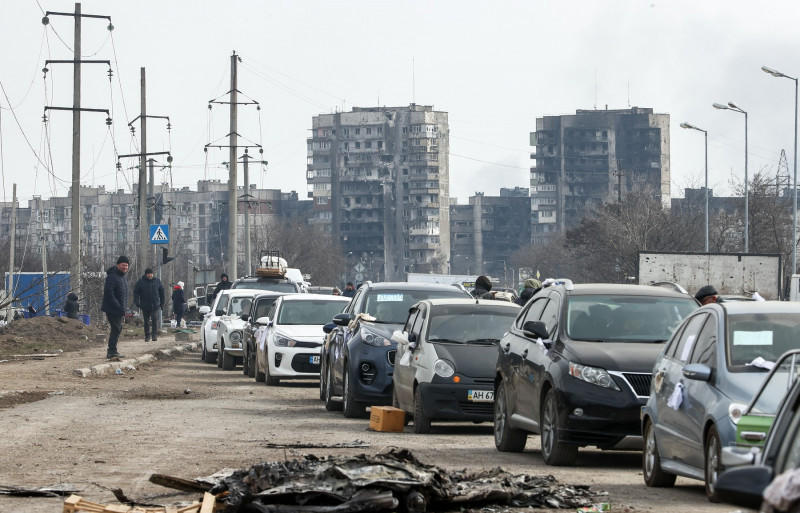 Humanitarian corridor from Mariupol, Ukraine