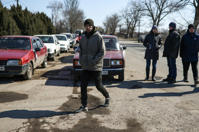 Evacuated Mariupol residents in Donetsk People's Republic