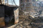 Russian Army Bombing Residential Districts Of Kyiv, Ukraine - 21 Mar 2022