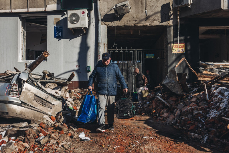 UKRAINE KHARKOV RESIDENTS