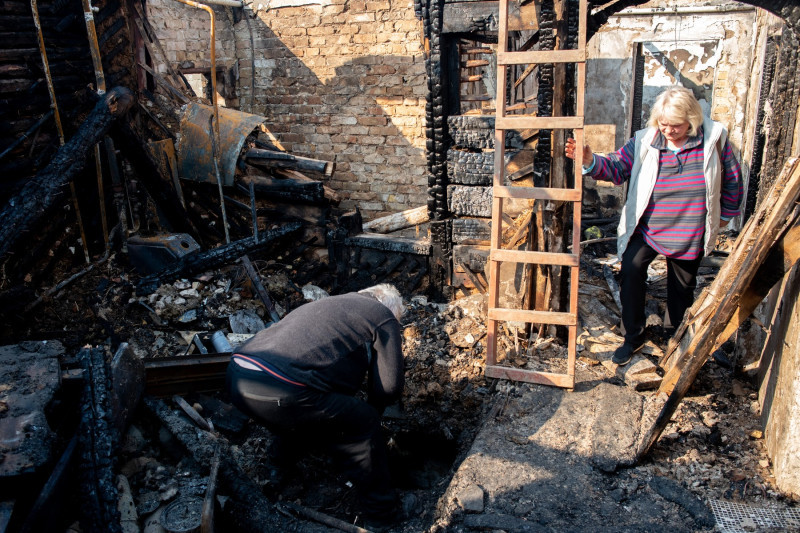 A Russian Shell Hit Near A Residential Building In Kyiv, On The Morning Of March, 23rd, 2022