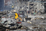Aftermath of missile strike in Kyiv's Podilskyi district, Ukraine - 23 Mar 2022